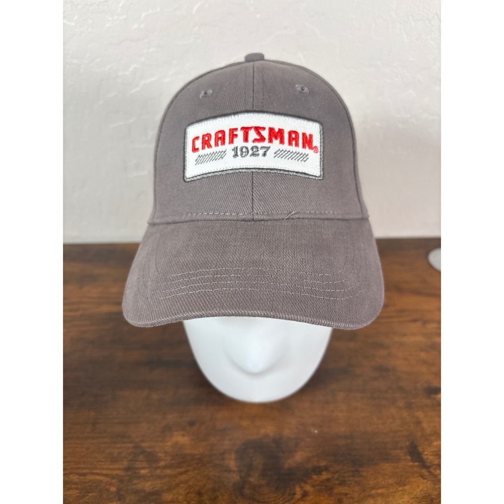 Craftsman 1927 Heritage Patch Baseball Cap Gray Adjustable Cotton Workwear Hat
